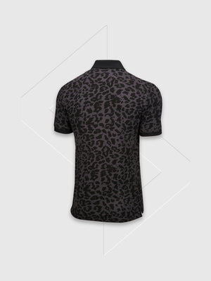 Nike Polo Primal Print slim Black from Saxumo
