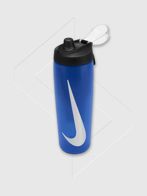 Nike Refuel Bottle Locking Lid 24 Oz Blue/Black/Silver from Saxumo.com