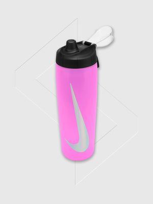Nike Refuel Bottle Locking Lid 24 Oz Pink/Black/Silver from Saxumo.com