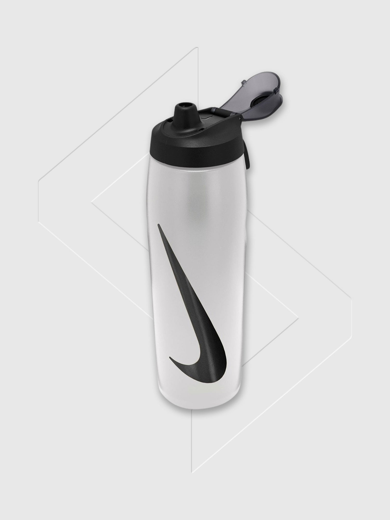 Nike Refuel Bottle Locking Lid 32 Oz Natural/Black from Saxumo.com