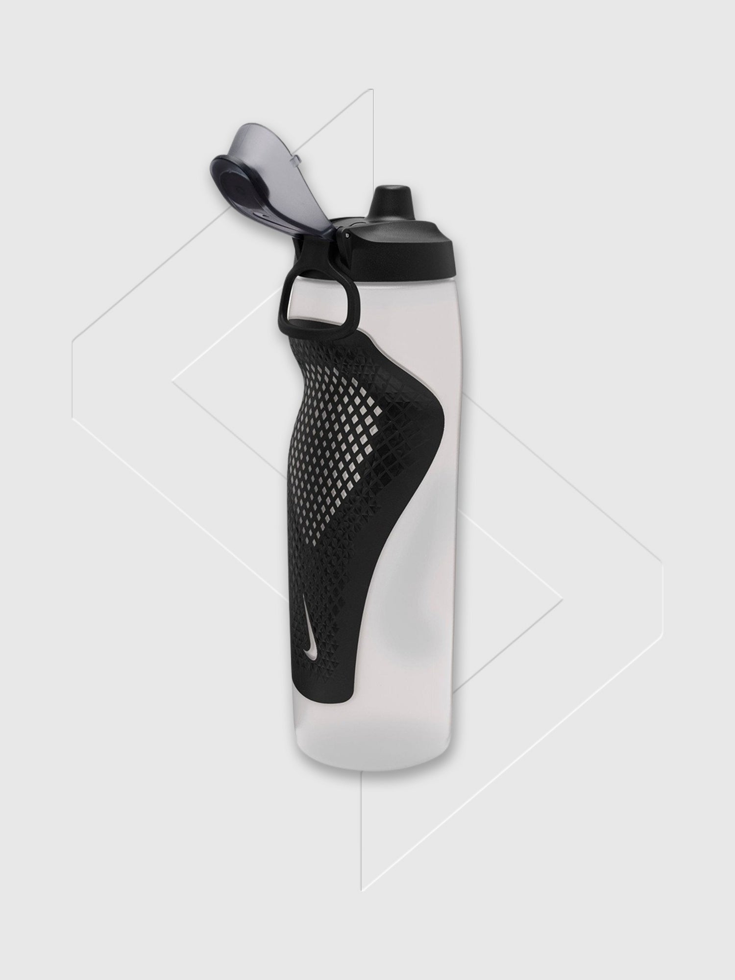 Nike Refuel Bottle Locking Lid 32 Oz Natural/Black from Saxumo.com