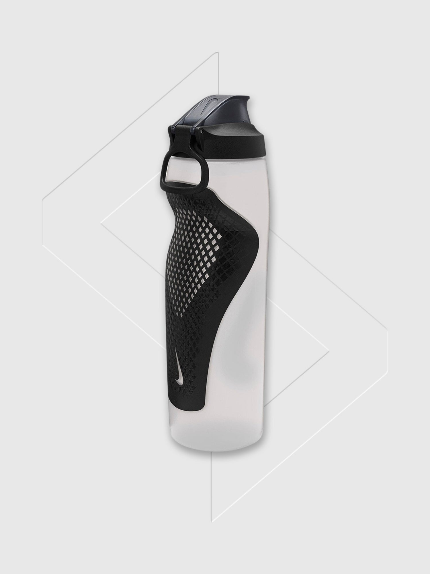Nike Refuel Bottle Locking Lid 32 Oz Natural/Black from Saxumo.com