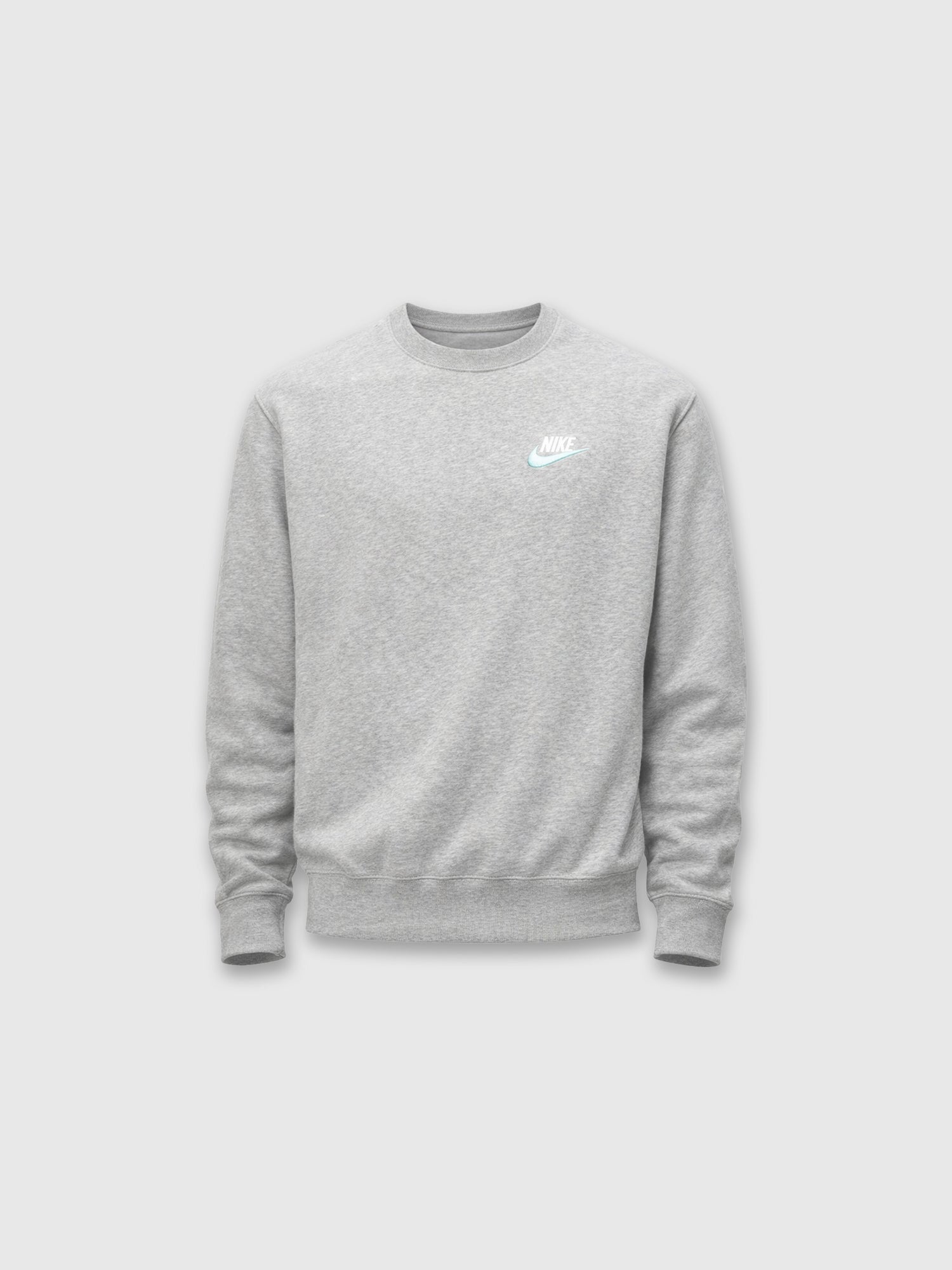 Nike Sportswear Club Fleece Crew Neck Long Sleeves Grey from Saxumo.com