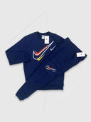 Nike Sportswear Multi Swoosh Graphic Fleece Tracksuit Set Midnight Navy from Saxumo