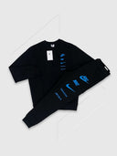 Nike Sportswear Standard Issue Cargo Tracksuit Set Black/Blue from Saxumo