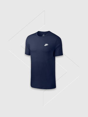 Nike Sportwear Club T-shirt Navy Blue from Saxumo