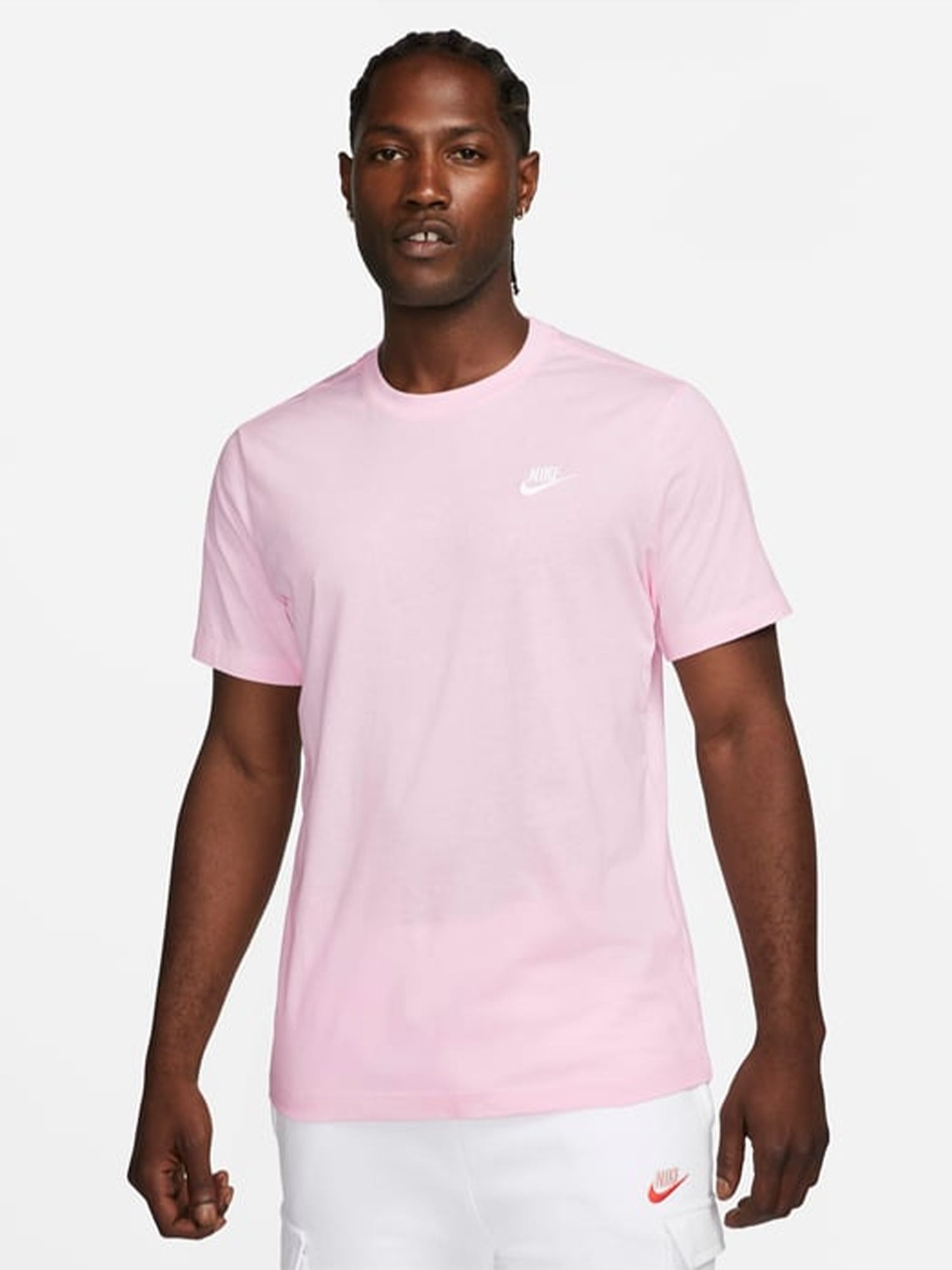 Nike Sportwear Club T-shirt Pink from Saxumo