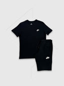 Nike Sportwear Club T-shirt/Short Set Black from Saxumo