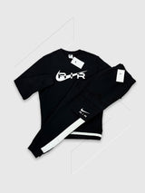 Nike Swoosh Air Crew Neck Tracksuit Set Black/White