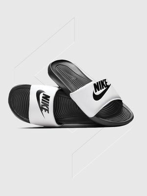 Nike Victori Sliders White/Black from Saxumo