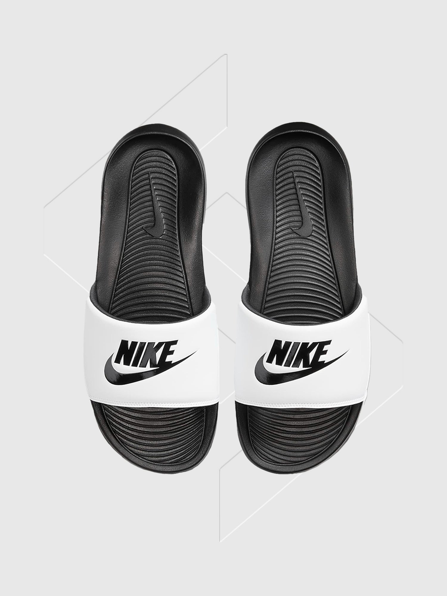 Nike Victori Sliders White/Black from Saxumo