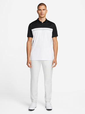 Nike Victory Colour Block Polo Black/White/Grey from Saxumo