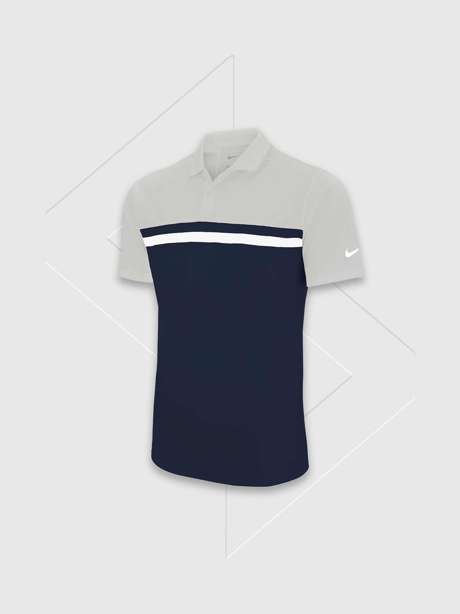 Nike Victory Colour Block Polo Grey/Navy from Saxumo