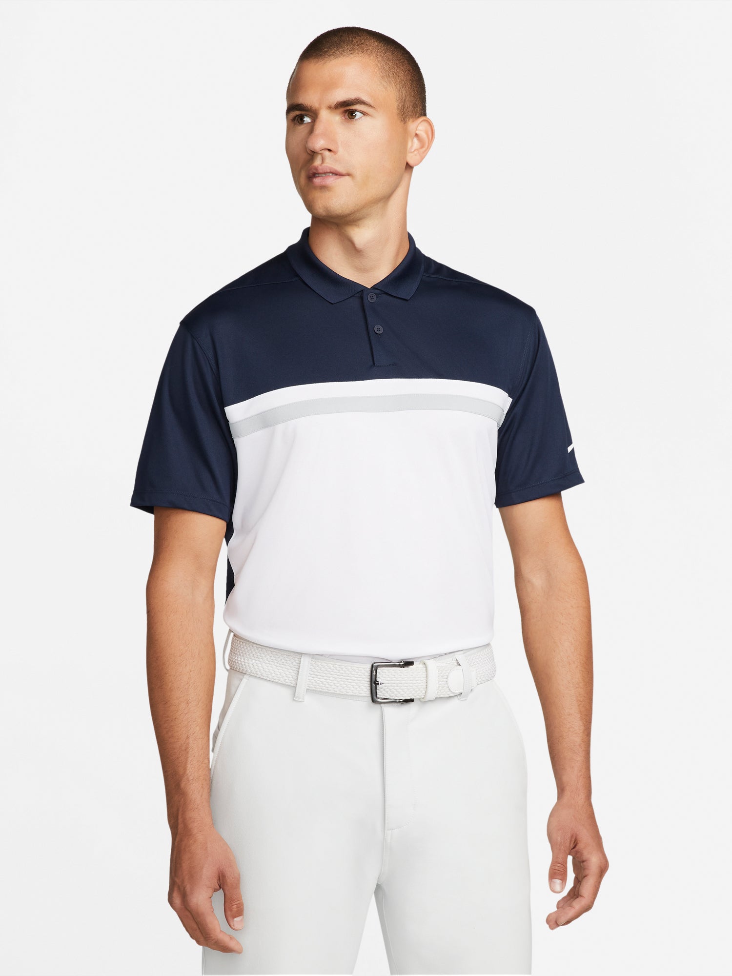 Nike Victory Colour Block Polo Obsidian/White from Saxumo
