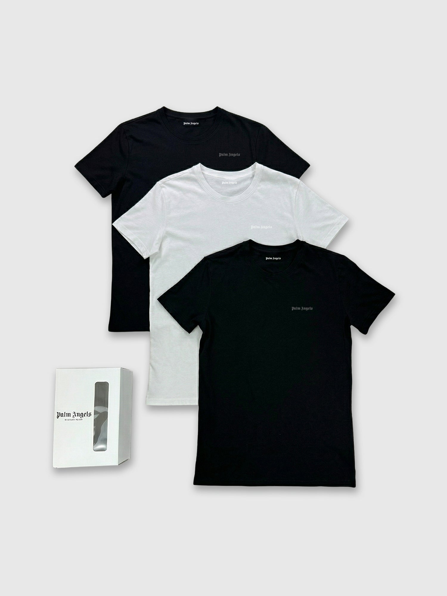 Palm Angels Flag T-Shirt Tripack Black/White/Black