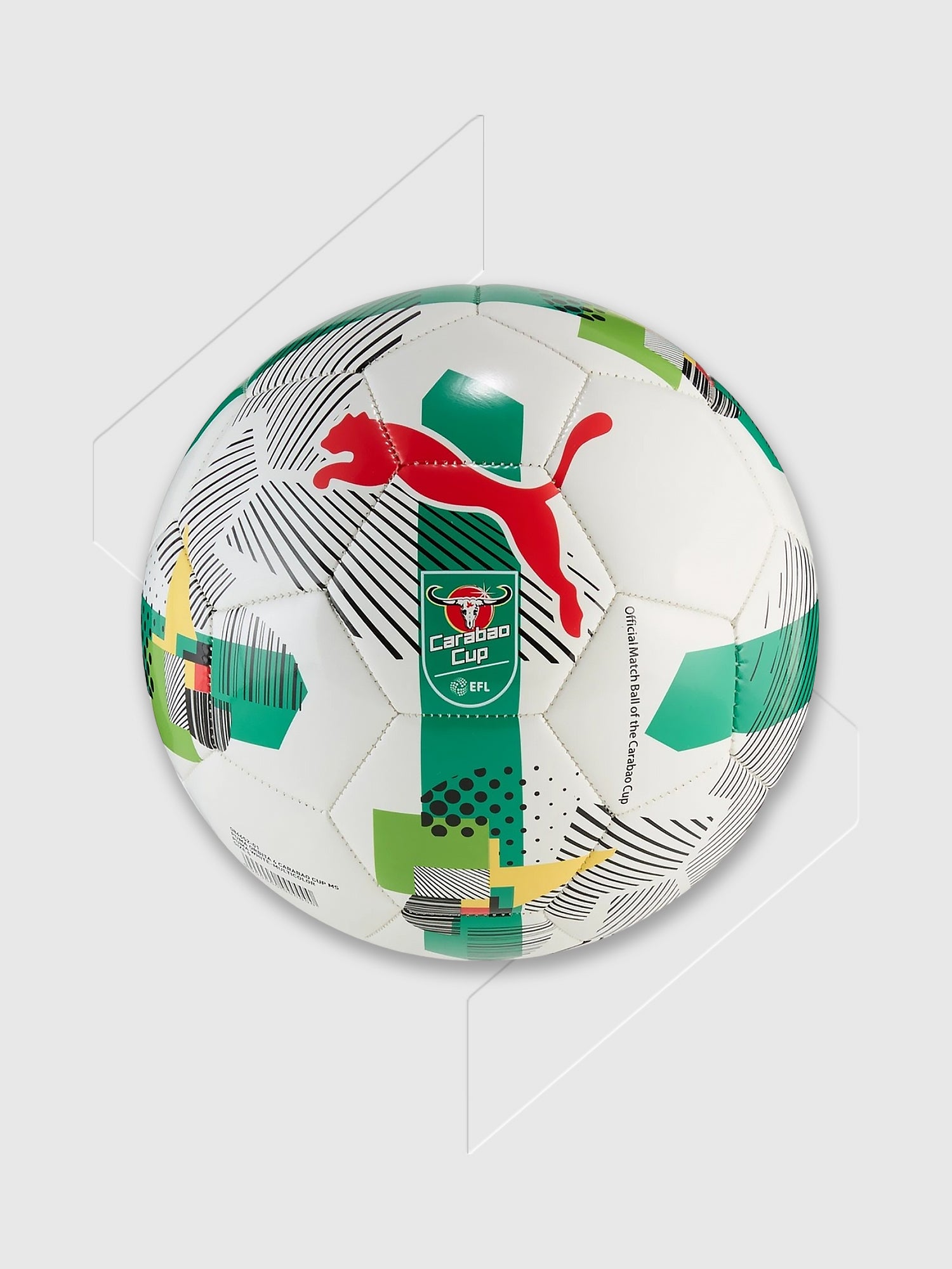 Puma Orbita 6 Carabao Cup Football 25/26 White/Green from Saxumo.com