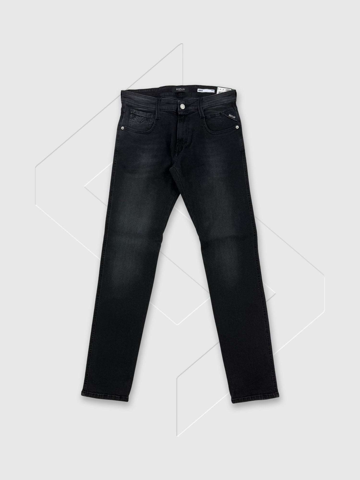 Replay Anbass Slim-Fit Jeans Dark Grey from Saxumo.com