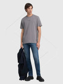 Replay Classic Crew Neck Short Sleeve T-Shirt Lead Grey from Saxumo