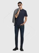 Replay Classic Crew Neck Short Sleeve T-Shirt Night Blue from Saxumo.com
