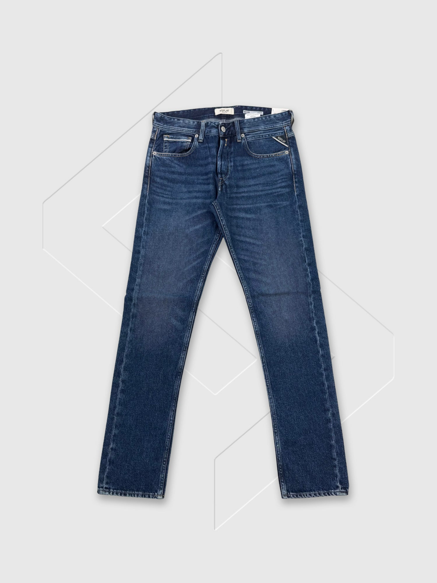 Replay Grover Straight-Fit Jeans Blue from Saxumo.com