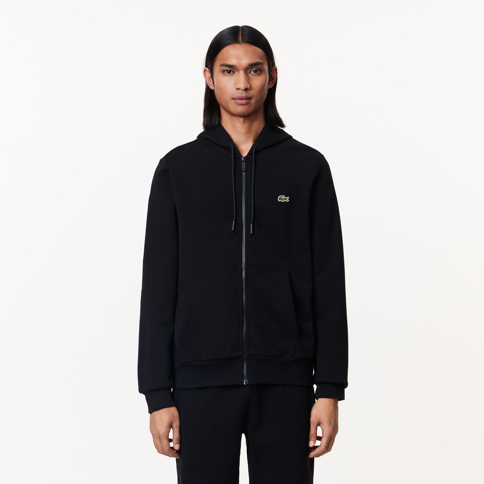 Lacoste Zip Up Fleece Black from Saxumo