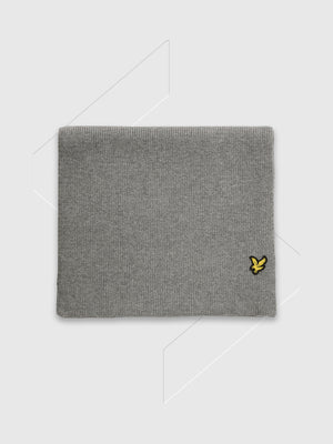 Lyle and Scott Plain Scarf Mid Grey Marl from Saxumo.com