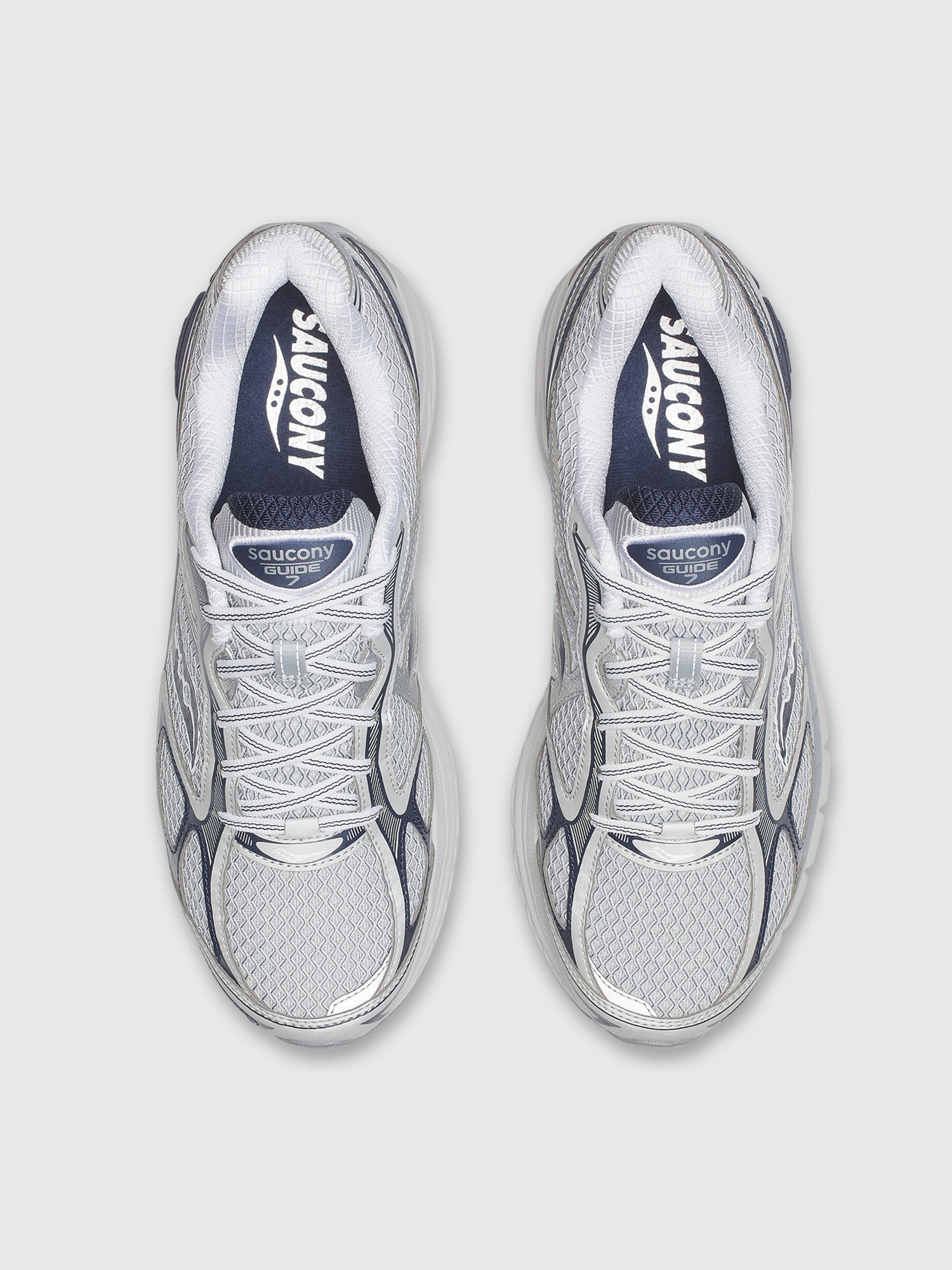 Saucony Progrid Guide 7 Oyster/Navy from Saxumo.com