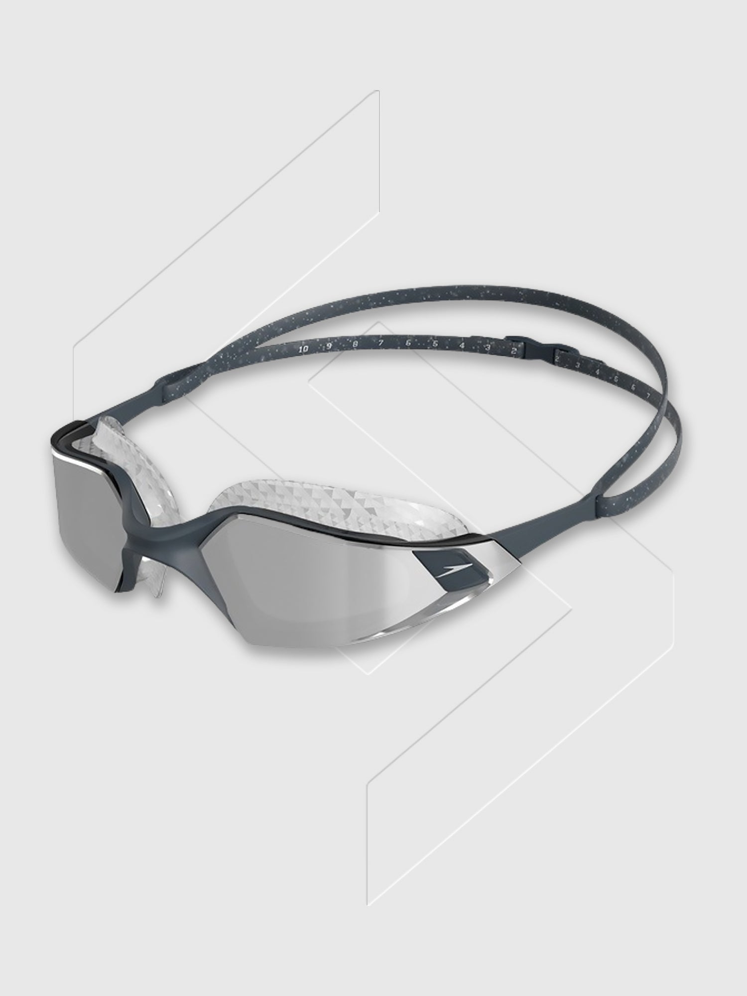 Speedo Aquapulse Pro Mirror Swimming Goggles Grey/Silver from Saxumo.com