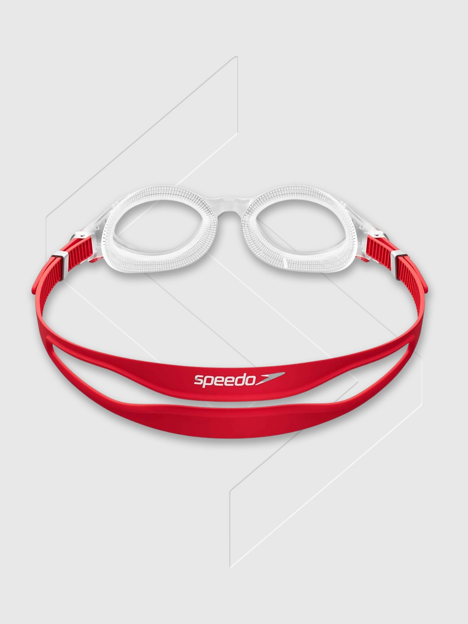 Speedo Biofuse 2.0 Swimming Goggles Clear/Red from Saxumo.com