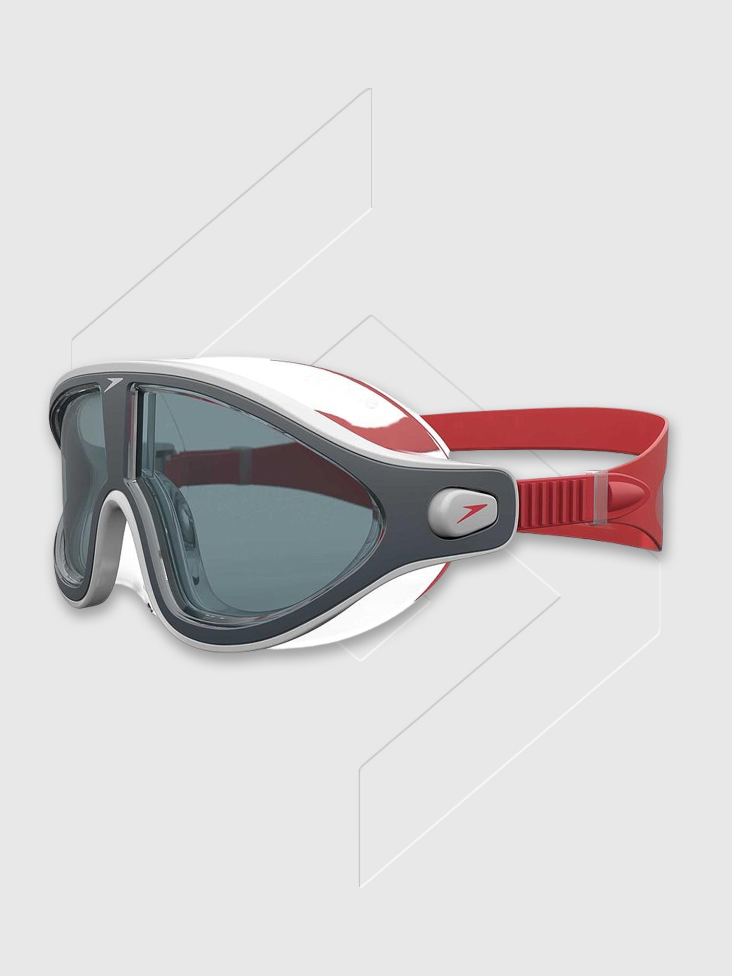 Speedo Biofuse Rift Swimming Mask Red/Grey/Smoke from Saxumo.com