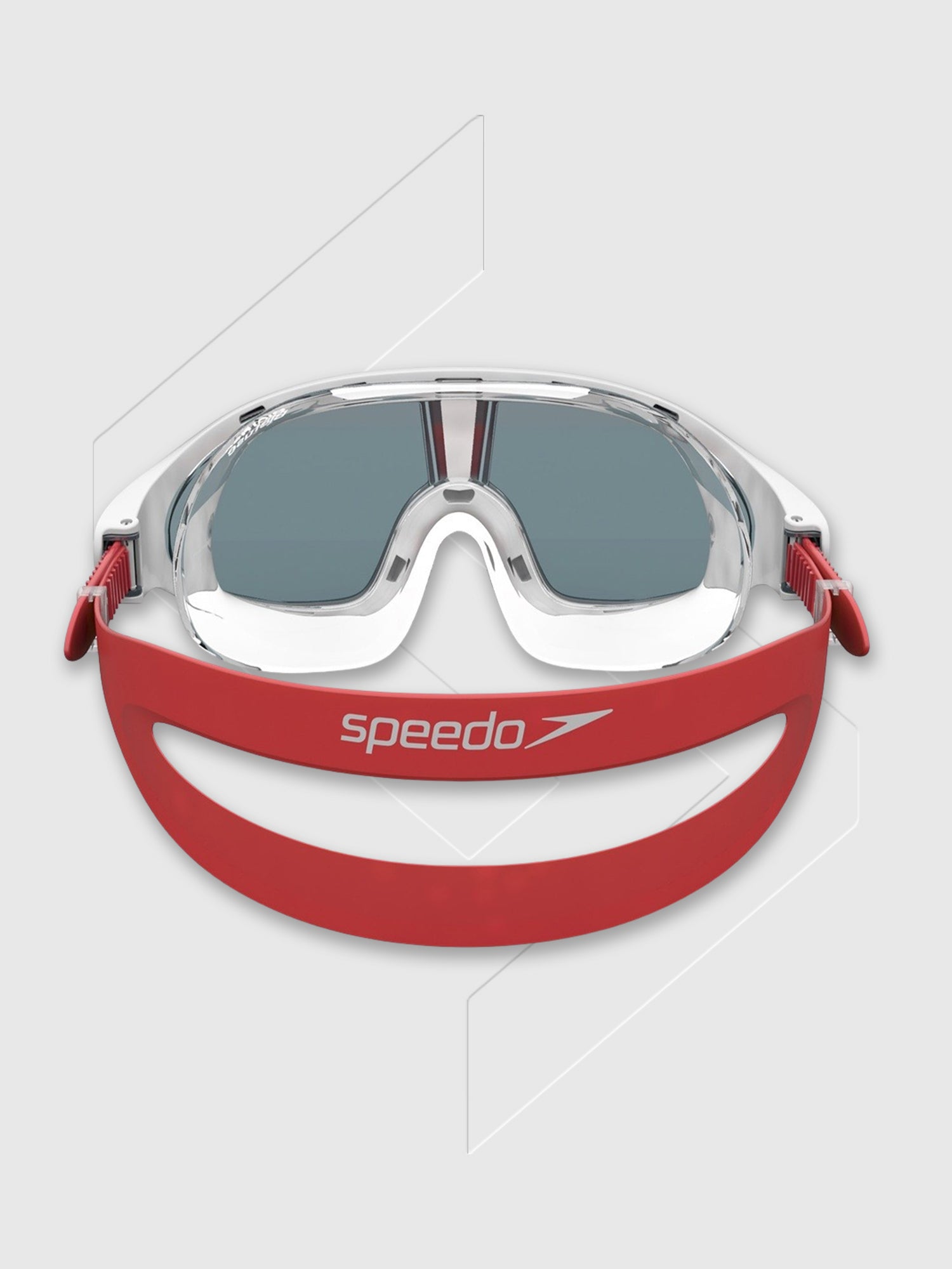 Speedo Biofuse Rift Swimming Mask Red/Grey/Smoke from Saxumo.com