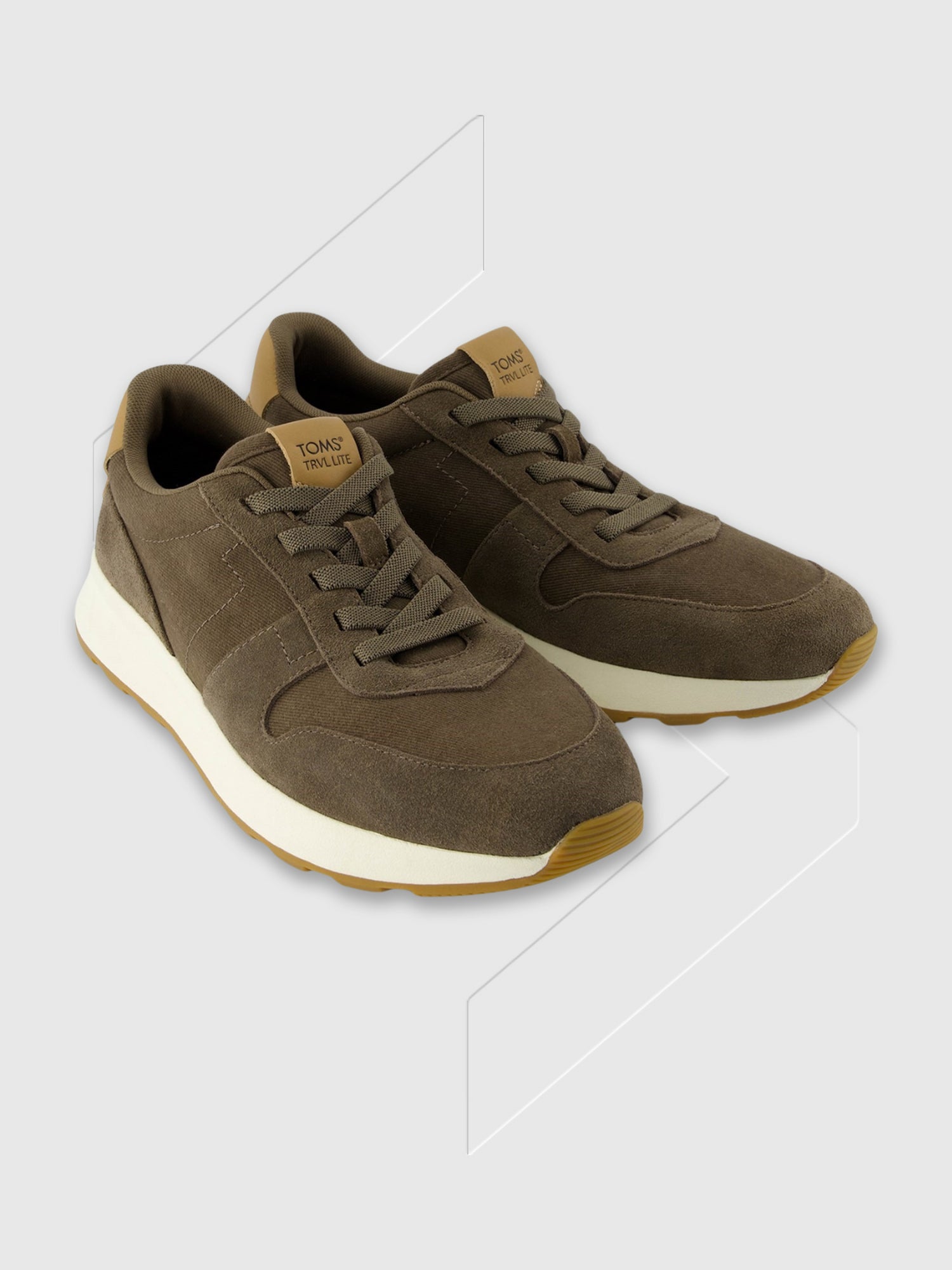 TOMS TRVL LITE Retro Trainer Olive from Saxumo.com