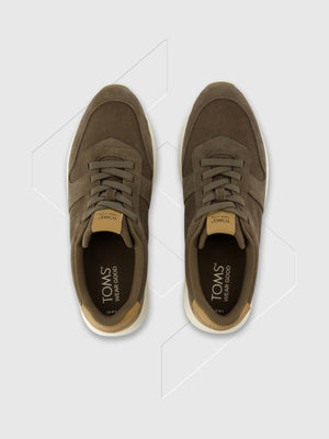 TOMS TRVL LITE Retro Trainer Olive from Saxumo.com