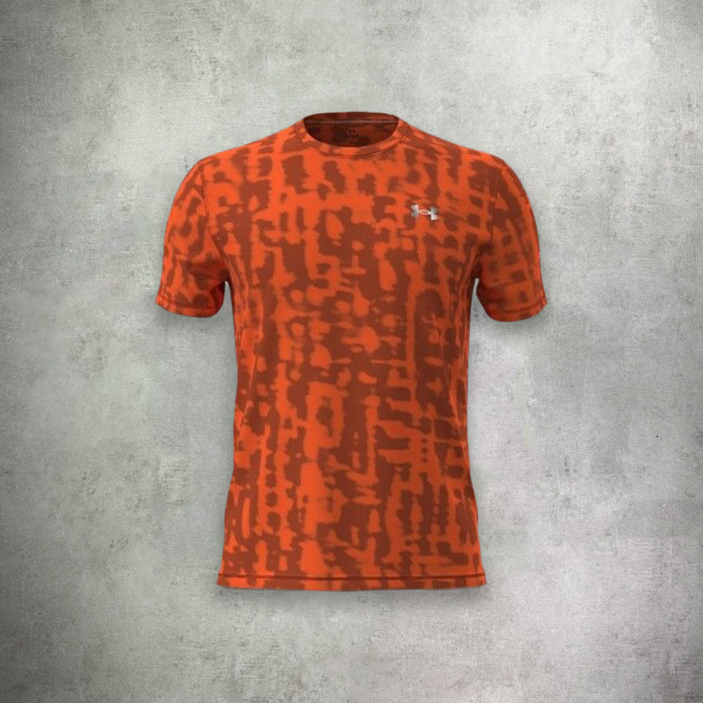 Under Armour Launch Printed Short Sleeve T-shirt Orange