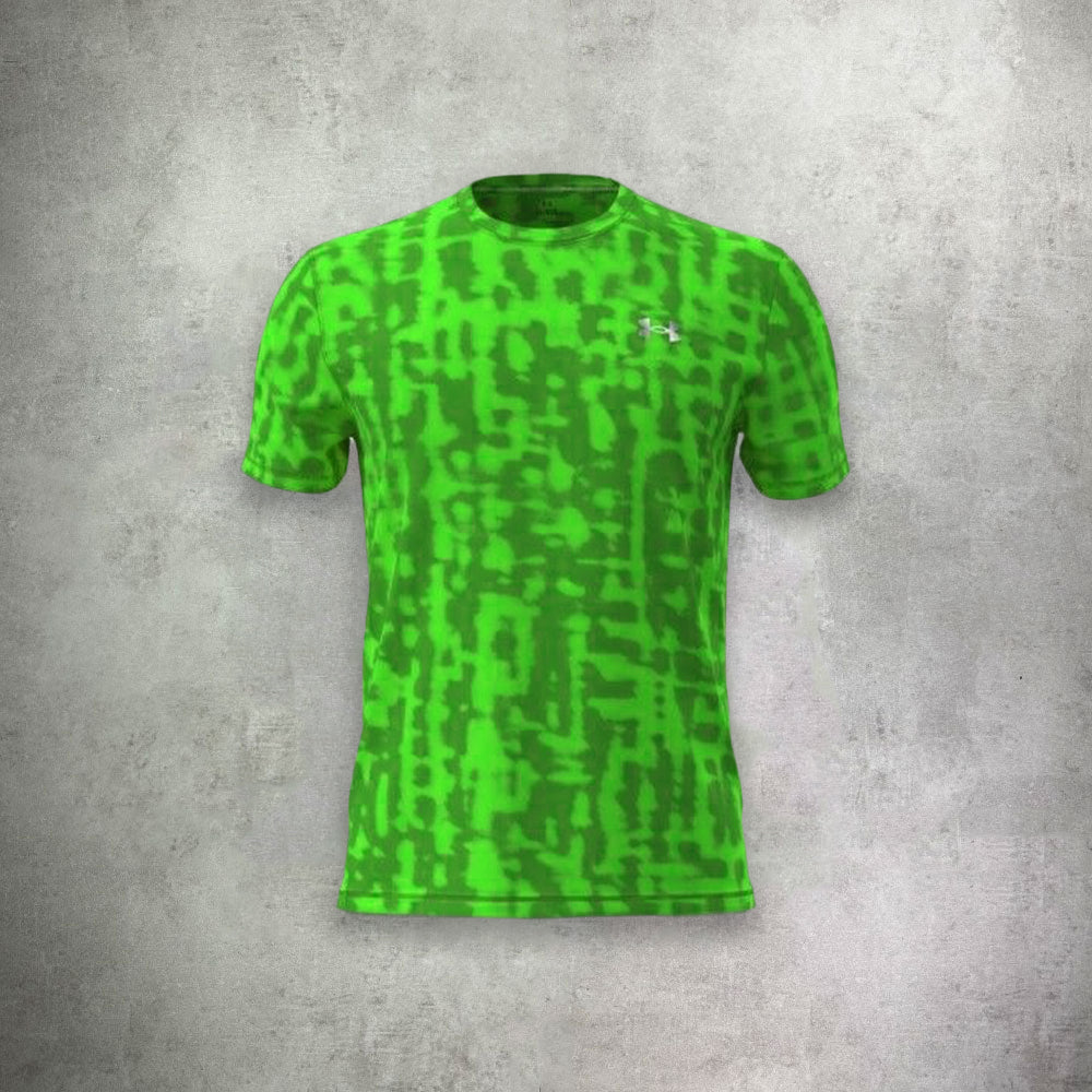 Under Armour Launch Printed Short Sleeve T-shirt Green