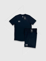 Under Armour Challenger T-shirt/Short Set Black/White