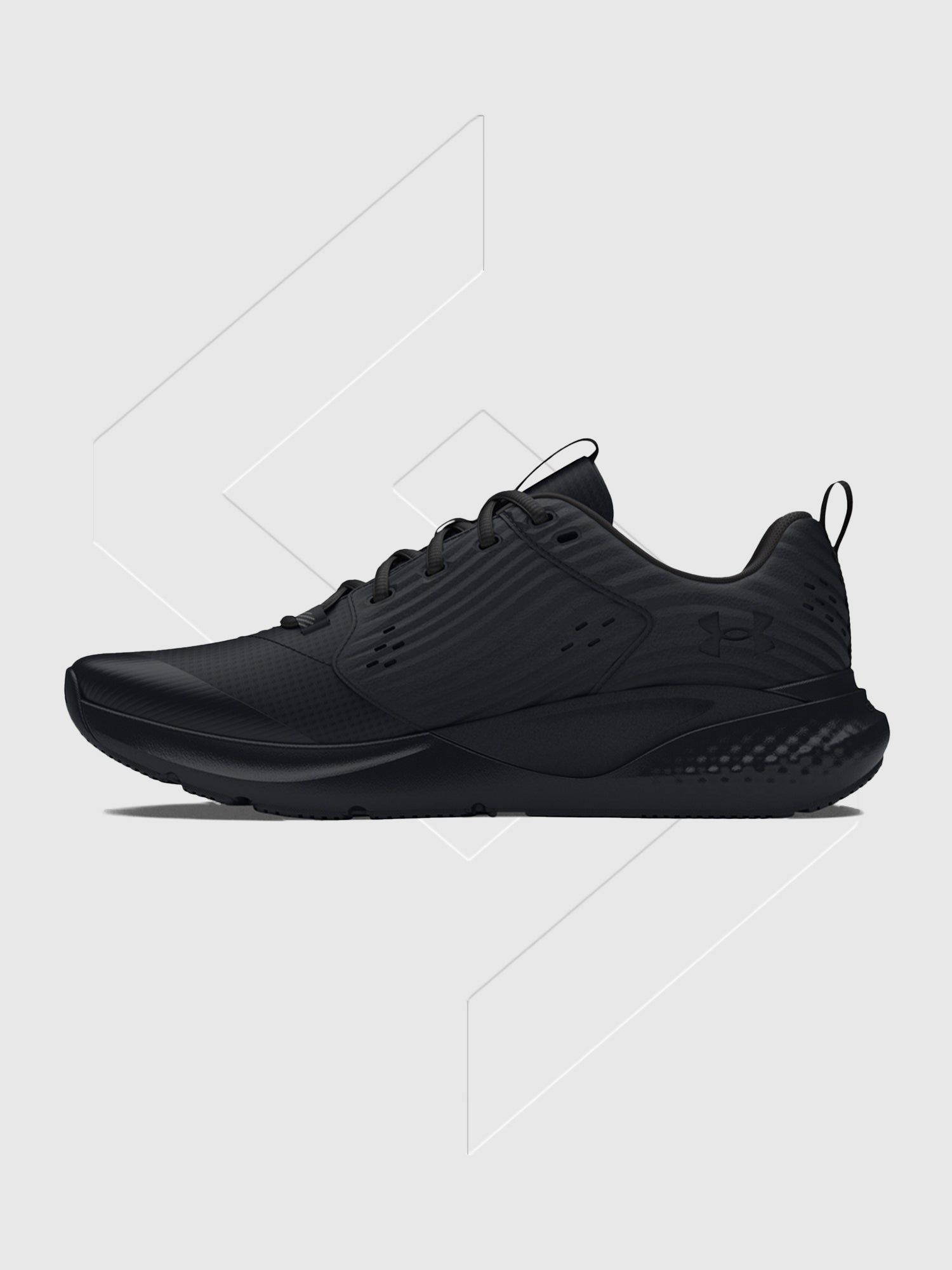 Under Armour Charged Commit TR4 Trainer Black/Black from Saxumo