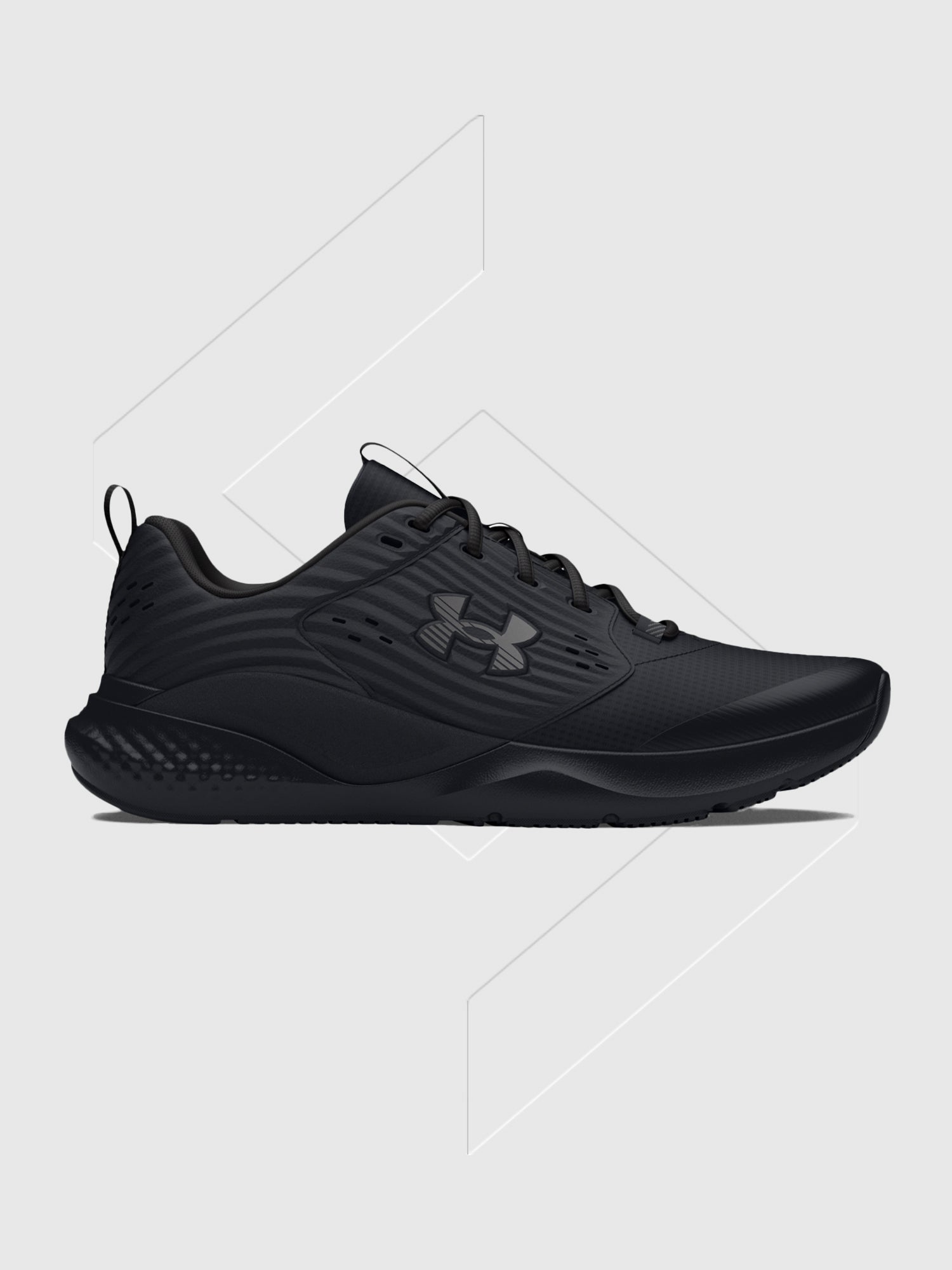 Under Armour Charged Commit TR4 Trainer Black/Black from Saxumo