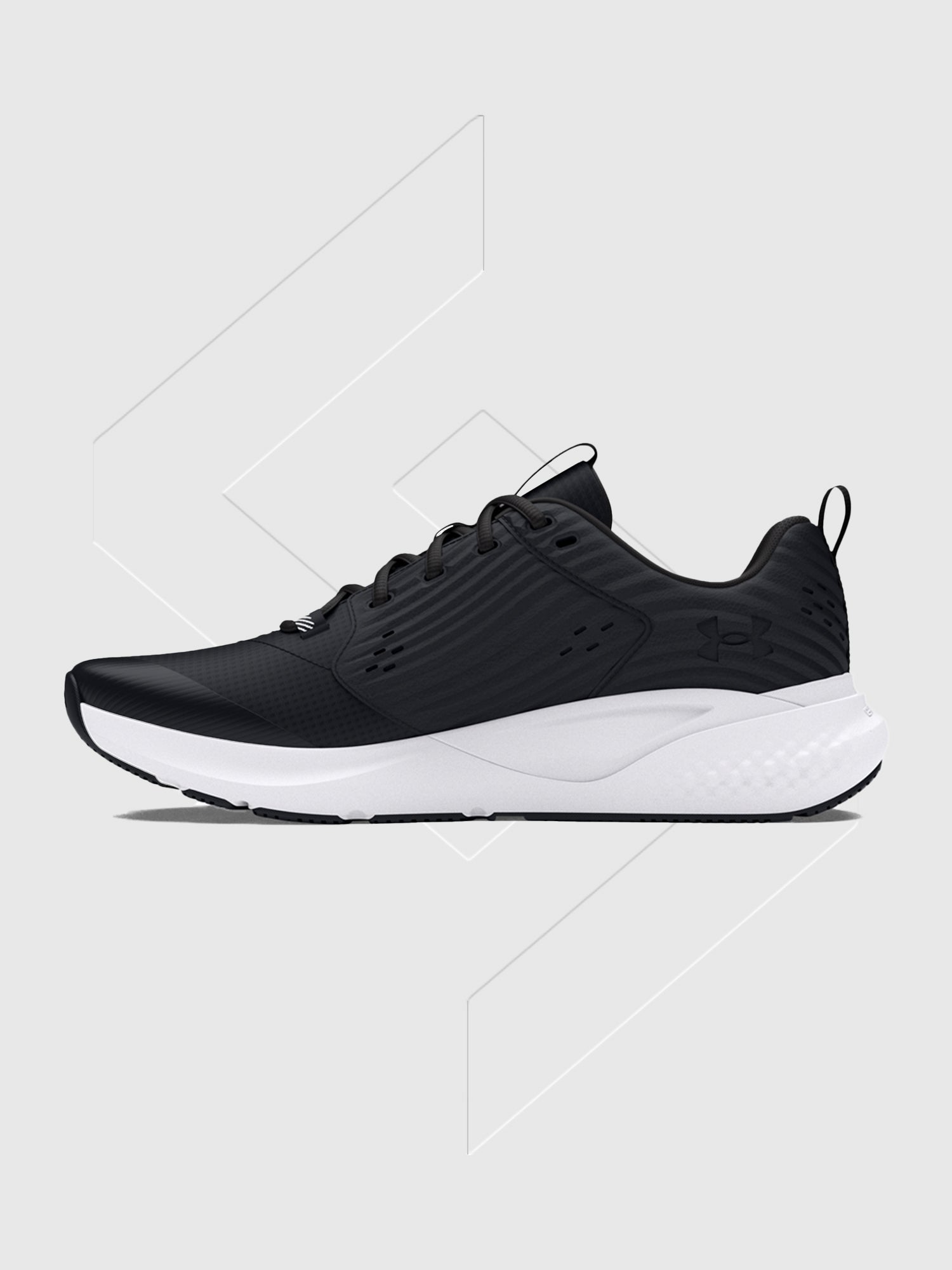 Under Armour Charged Commit TR4 Trainer Black/White from Saxumo
