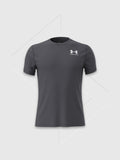 Under Armour HeatGear Fitted T-shirt Castle Rock Grey