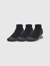 Under Armour Performance Tech 3-Pack Low Cut Socks Black