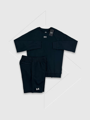 Under Armour Rival Crew Neck/Shorts Set Black from Saxumo