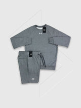 Under Armour Rival Crew Neck/Shorts Set Grey