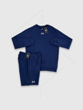 Under Armour Rival Crew Neck/Shorts Set Navy Blue