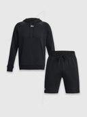 Under Armour Rival Fleece Full Zip Jacket/Short Set Black from Saxumo