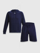 Under Armour Rival Fleece Hoodie/Short Set Navy from Saxumo