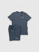 Under Armour Speed Stride T-shirt/ Shorts set  Grey from Saxumo