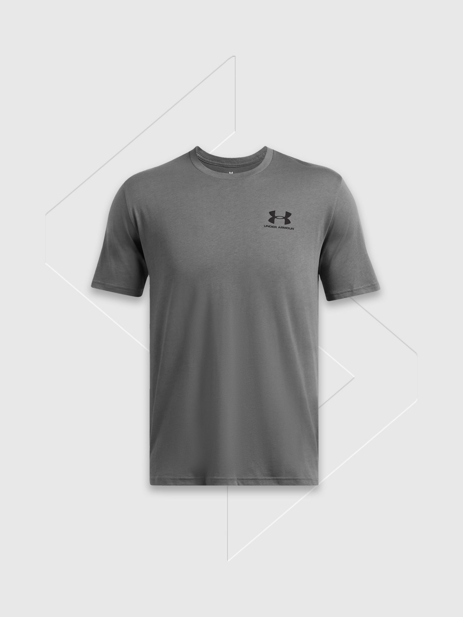 Under Armour Sportstyle Short Sleeve T-Shirt Castle Rock Grey/Black from Saxumo