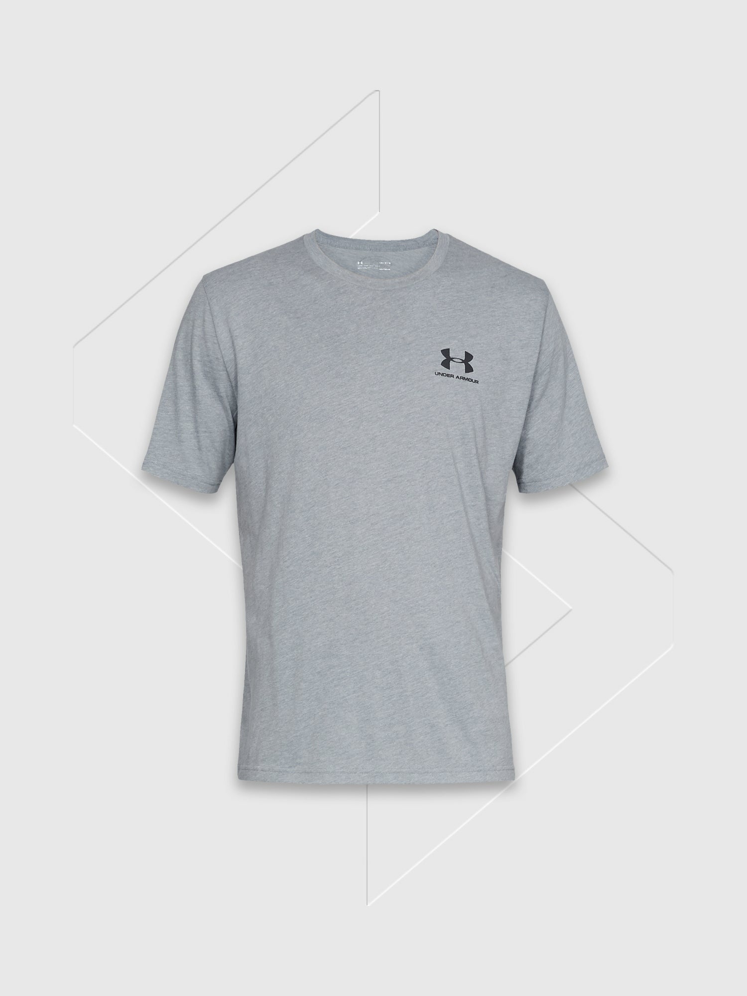 Under Armour Sportstyle Short Sleeve T-Shirt Steel Light Heather/Black from Saxumo