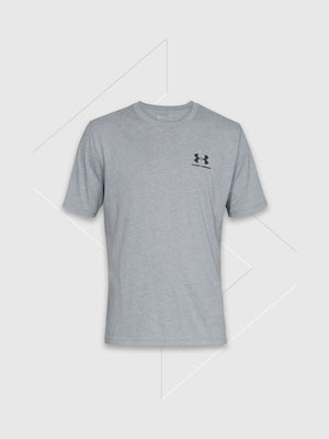 Under Armour Sportstyle Short Sleeve T-Shirt Steel Light Heather/Black from Saxumo